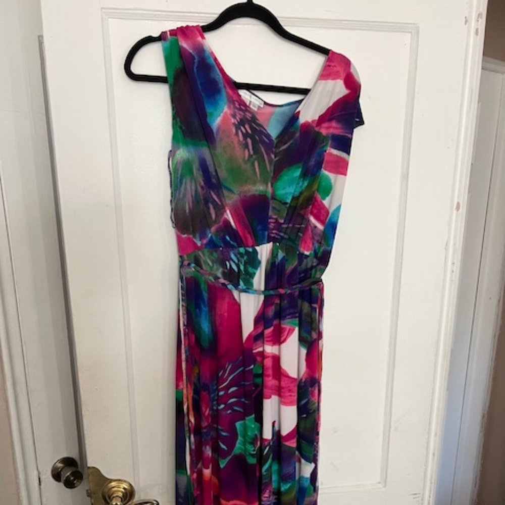 Tropical London Times High Low Dress Sz 10